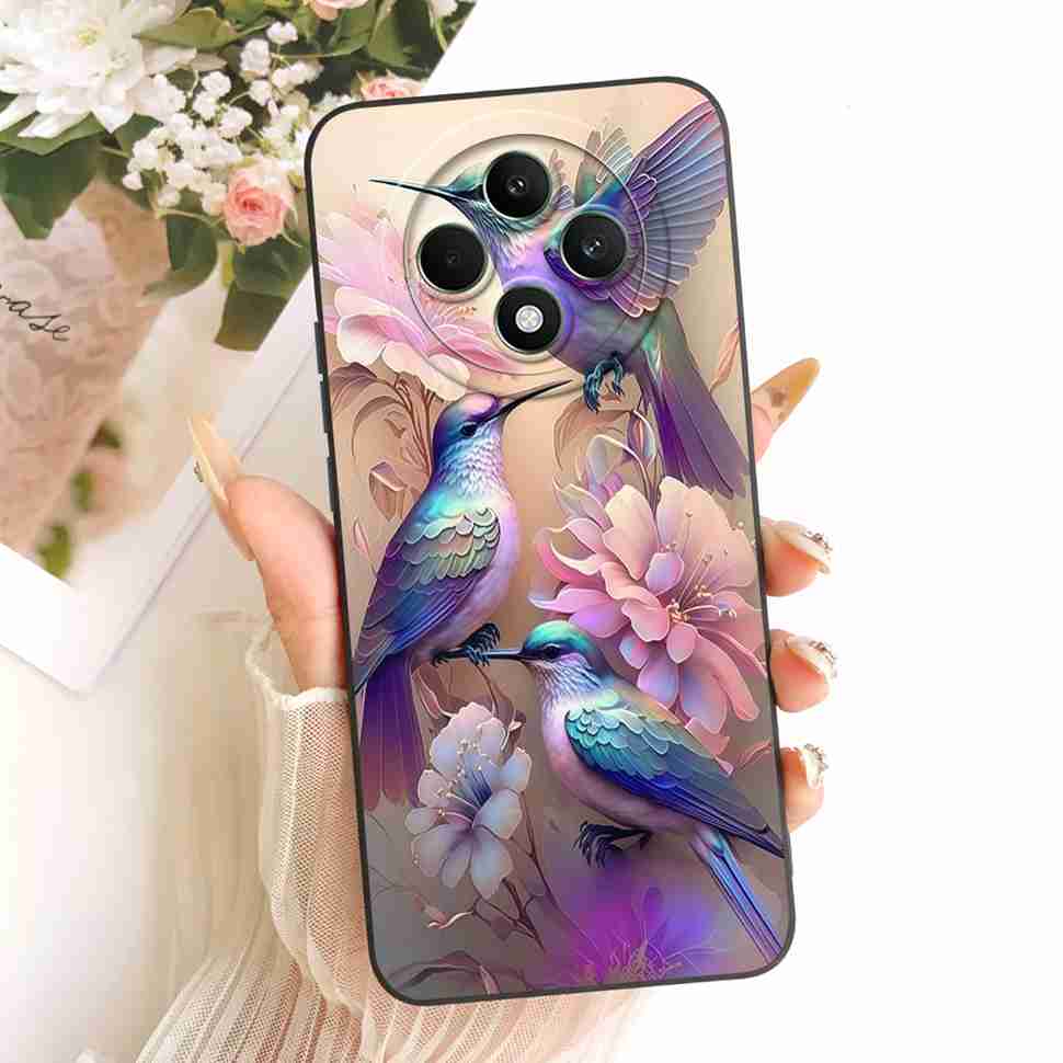 For OPPO Reno 12F 5G Case Clear Cute Cat OPPO Reno12 F Reno12F Reno 12 F 5G CPH2637 Shockproof Soft Phone Cover Full Protector