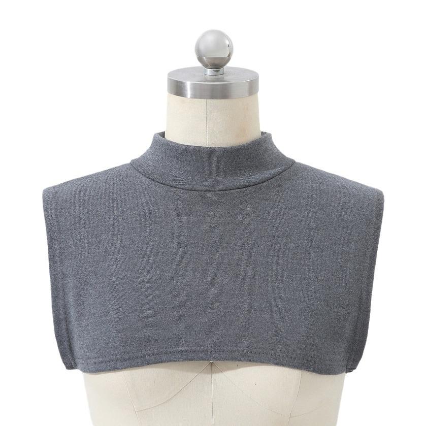 Winter Cotton Knitted Turtleneck Adult Unisex Fake Collar With Sweater Anti-Tie Neck Warm Pullover Scarf