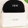 Dior Beauty Sacchetto Cosmetico Semicerchio in Velluto Nero, Organizer per Trucco Elegante