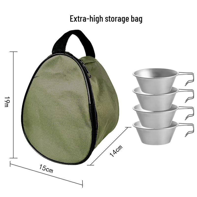 Tengyue Stainless Steel Sierra Bowl Set with Storage Bag