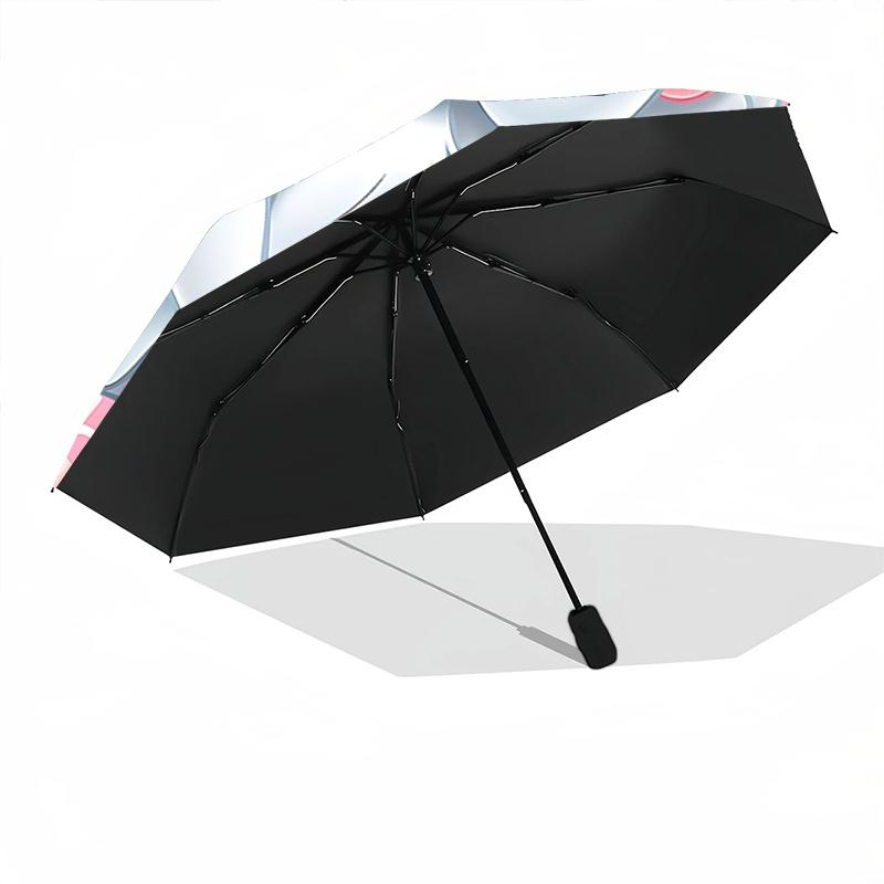 1pc Artemis Cat Automatic Opening Umbrella - Portable Tri-Fold Design, 8-Rib Iron Frame Outdoor Umbrella, Ideal Gift for Fans, Travelers, Da