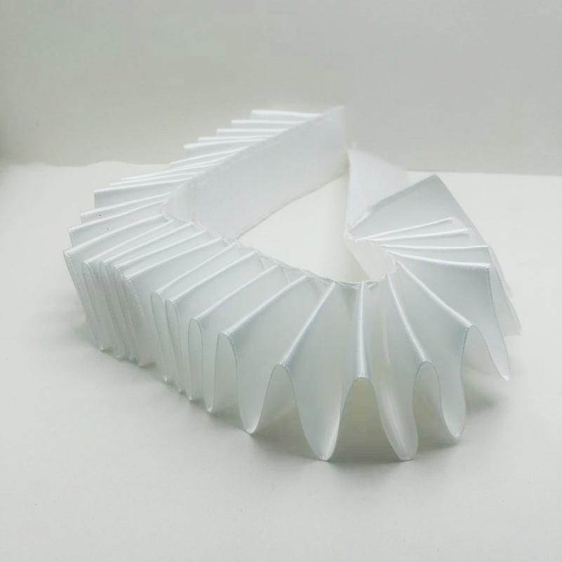 Elżbietański kołnierz kryza Średniowieczne Style Odpinany Kołnierz Wzorzysty Falbankowy Kołnierz do Autentycznych Średniowiecznych Zestawów Kostiumowych