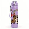 1PC Cowboy Boot Handcuff Vintage Pattern 750ml Color Plastic Sports Water Bottle Leakproof Flip Straw Lid Suitable for Sports Office Home Use