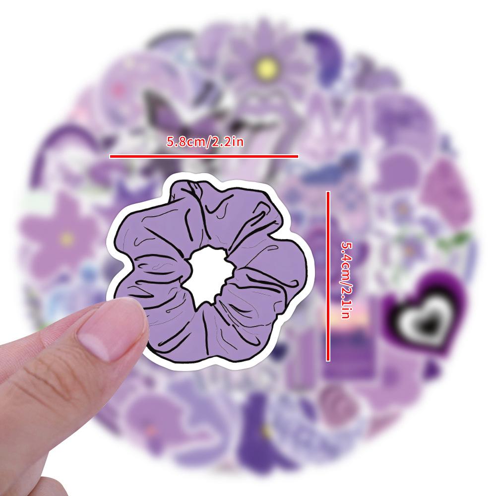 60 Neue Lila Graffiti Aufkleber Dekorative Helm Mobile Koffer Personalisierte Wasserdichte Aufkleber