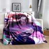 Anime Demon Slayer Kimetsu no Yaiba Fleece Blanket Nezuko Kamado Tanjiro Kamado Soft Bedding Bedspread Sofa Warming Cover