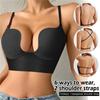 Push Up podprsenka bez zad Nízký střih Sexy vícecestné podprsenky Ponorná podprsenka Svatební podprsenka s otevřenými zády Neviditelné bezešvé spodní prádlo Deep U