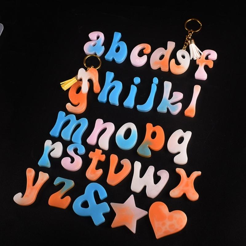 Transparent Silicone Mould Dried Flower Resin Decorative Craft Diy Letter and Number Mold Epoxy Resin Molds for Jewelry