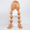 Cosplay Wig Nijisanji Virtual VTuber Kumo no Ko Anime Wig Female Anime Game Role-Play Wig Orange Synthetic Wig with Bangs