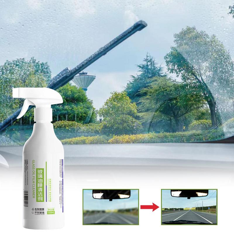 Glass Oil Film Remover For Car Glass Cleaner Oil Film Cleaner Windshield Cleaner Spray Auto Glass Coating Cleaning Tools