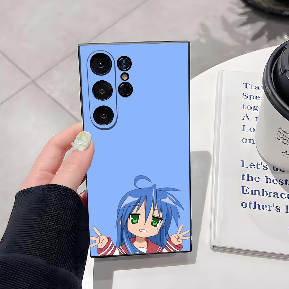 

Anime Lucky Star Phone Case For Samsung S26 Ultra S25 Edge Ultra S23 S22 S21 S20 Ultra Plus S24 Fe Cover Samsung S21 Ultra
