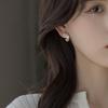 Korean Fashion Flower Butterfly Stud Earrings For Women AAA Zircon Exquisite Leaves Pearl Crystal Earring Party Wedding Jewelry