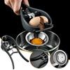 1pc Stainless Steel 2-in-1 Eggshell Opener with Yolk White Separator,eggshell Crusher,detachable Design,kitchen Tool Accessories