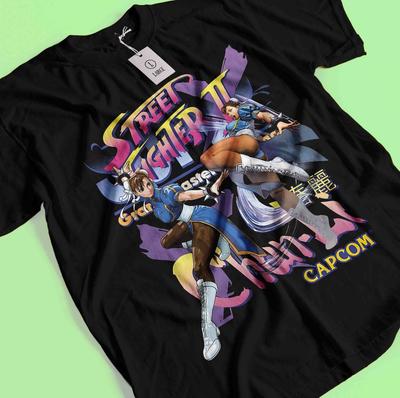 Chun Li T-Shirt Street Fighter vs King Of Fighters Snk Anime Geschenk Shirt Alle Größen