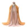 Koel Aanvoelende Tweekleurige Chiffon Sjaal Lichtgewicht UV-Beschermende Wikkel Dames Strand Reizen Accessoire