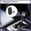 1 Pc Car Gear Shift Knob Cover Black Faux Leather for Honda Civic 2012-2014 New