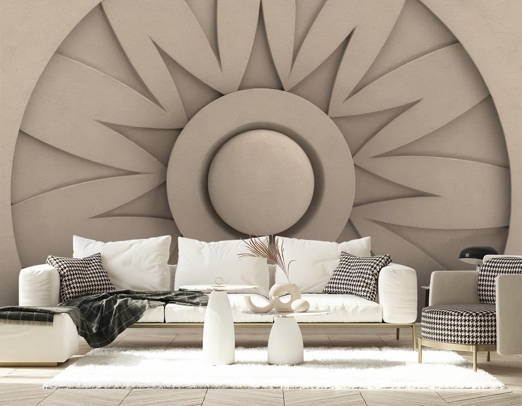 Wallpaper Abstract 3D Rosette