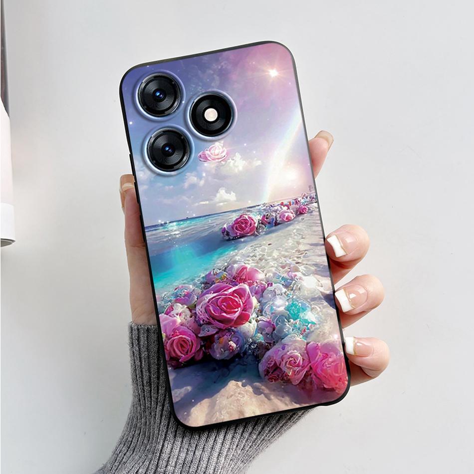 For Tecno Spark 10 Pro Case 2023 Fashion Marble Silicone Black Soft Covers For Tecno Spark 10C Spark10 Pro KI7 KI5q KI5k Bumper