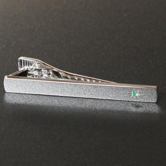 Kamakura Cufflinks Workshop May Birthstone Emerald Cufflinks Tie Pin Set jset001-a-5