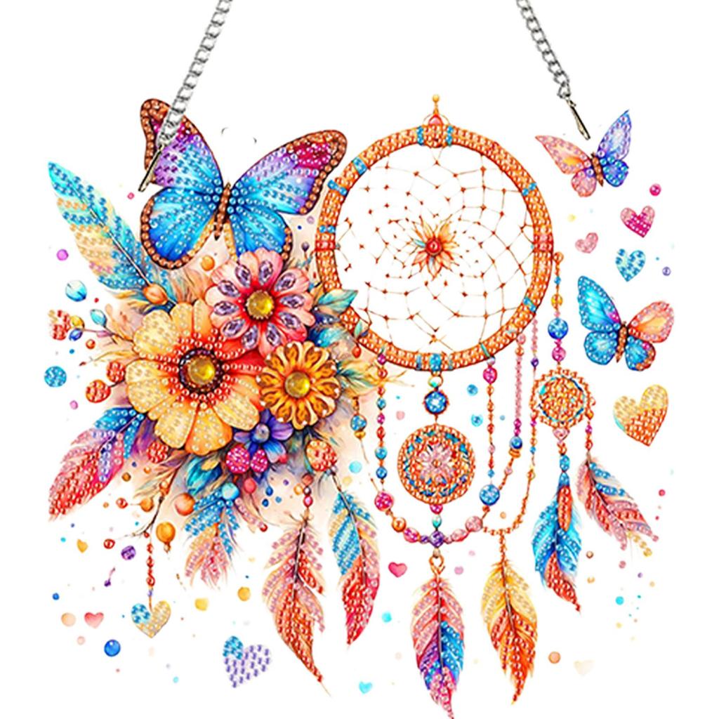 Acrylic Special Shaped Exquisite Pattern 5D DIY Diamond Art Hanging Decorations Diamond Painting Hanging Decorations Home Decor