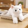 50cm Size Imitation Lying Cat Plush Toys Hairy Texture Realistic Cat Plush Toy  Birthday Gift
