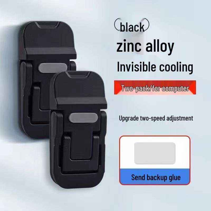 Portable Metal Laptop Stand: Mini Folding Riser & Cooling Bracket Support