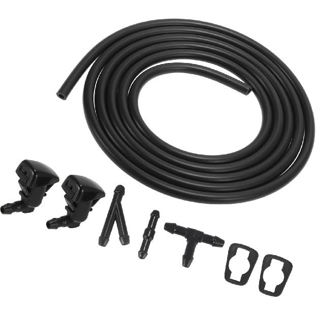 Front Windshield Washer Nozzles Kit for Ford Focus 2.2 Meters Windshield Washer Hose with 3pcs Connectors Replaces 8S4Z17603AA Benefit
