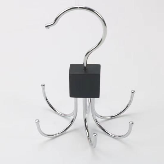 1/2Pcs Belt Hanger Closet Organizer 360-Degree Rotatable Strong Load-bearing Belt Display Rack Storage Holder