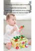 Wooden Educational Farm Orchard Toy with Building Blocks, Insect Catching, and Radish Pulling Activities