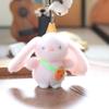 Plush Rabbit Keychain Backpack Charm Toy With Scarf Stuffed Gift For Kids