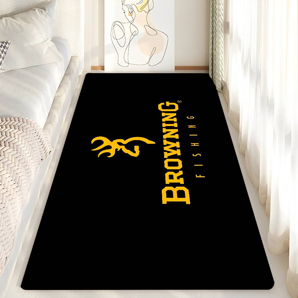 B-Browning Logo Bathroom Mat Kids Room Bedroom Decoration Balcony Anti-Slip Doormat Living Room Welcome Rug