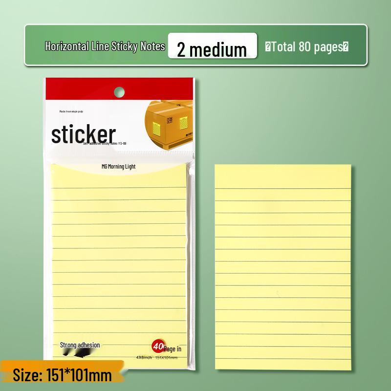 Mornsun Large Lined Sticky Notes for Students