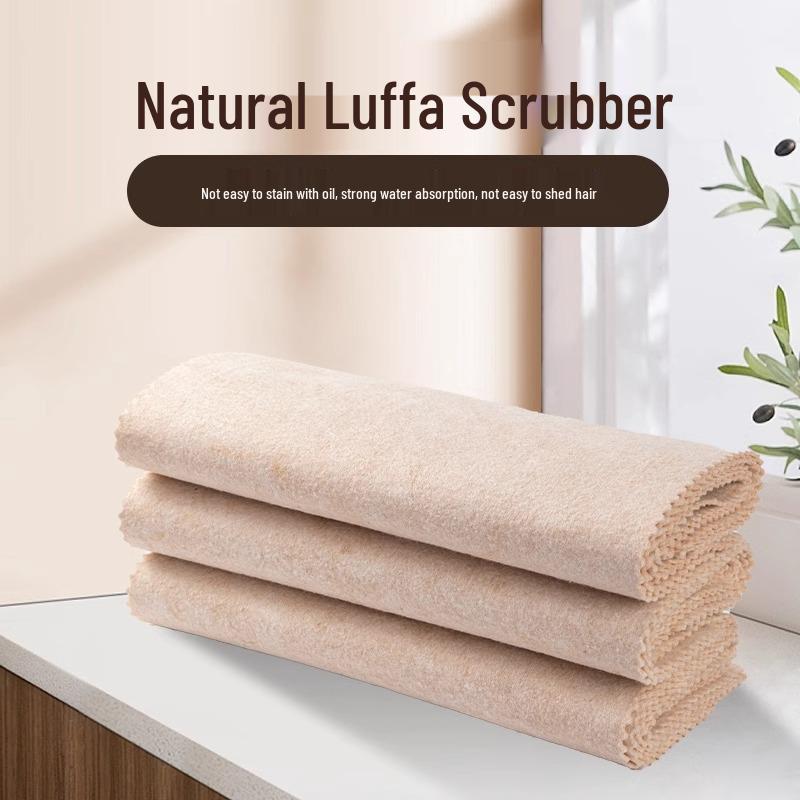Loofah Oil-Absorbing Lint-Free Dishcloth - Enhanced Kitchen Cleaning Cloth
