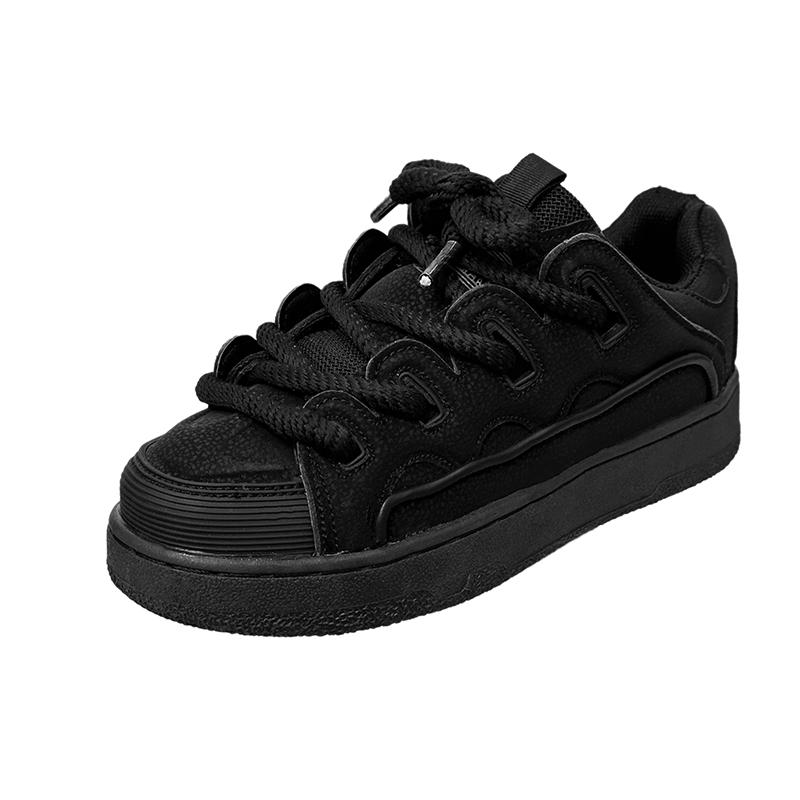 

Утолщенные светящиеся в темноте белые туфли для мужчин и небольших групп Трендовые кроссовки для любителей толстой подошвы в колледже для Zapatos Hombre 44 чёрный