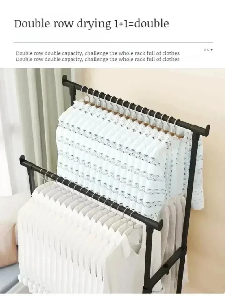 Clothes Rack Movable Telescopic Floor Standing Hanger with Wheels  Organizer Shoe for Bedroom Telescopic Storage Hat Coat Shelf