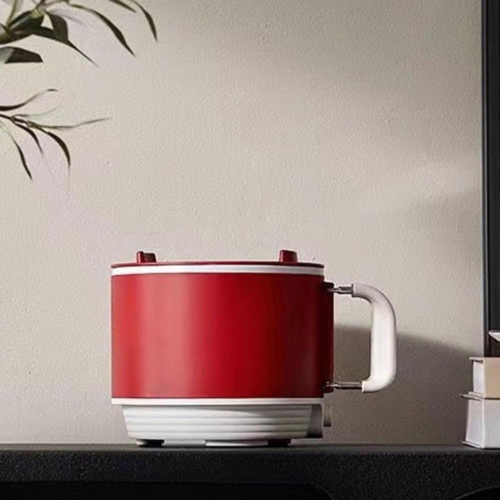 1600ml Fassungsvermögen Elektrischer Kochtopf Schnelles Aufheizen Instant-Nudelschüssel Suppen Eintöpfe Nudeln