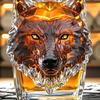 300ml Whiskey Bottle Decanter Wolf Head Shape High Borosilicate Glass Wine Bottle Leak-Proof Seal Whiskey Decanter