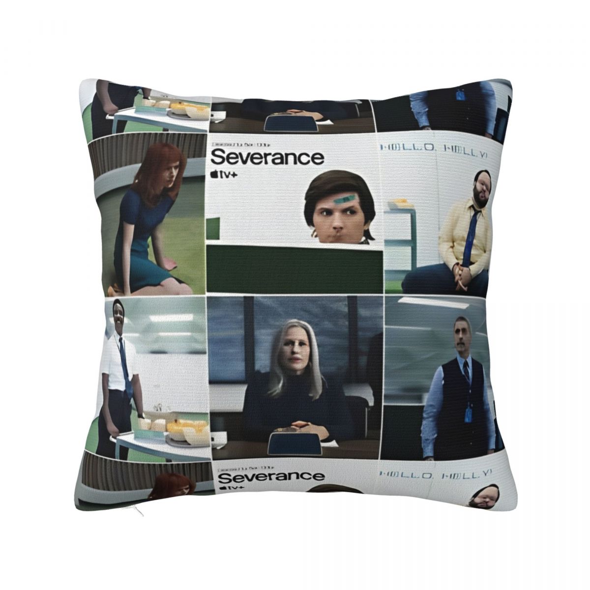 Severance Macro Data Refinement Keycard Square Pillow Case Cushion Covers Awesome Polyester Decor Pillowcase for Seat 40*40cm 12x12Inch