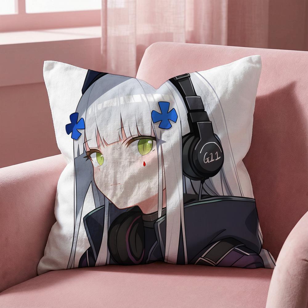

Girls Frontline Cushion Cover Multi-Scene Pillow Cover for Home & Car - Reversible, Soft & Durable for Daily Use 30cmx30cm