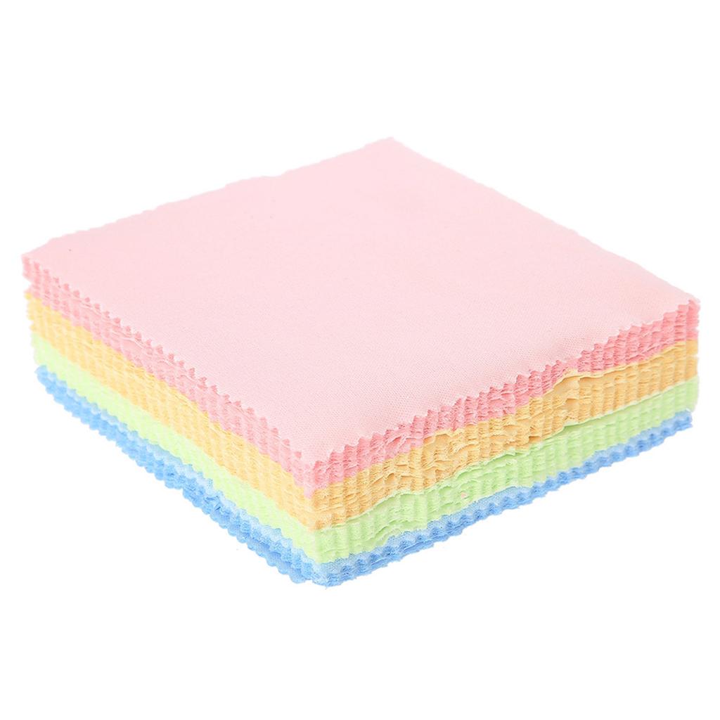 50 Stück Schmuckreinigungszubehör Poliertuch zum Wischen von Platin Silber