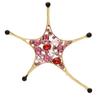 Women Men Fashion Luxury Sea Star Shining Crystal Brooches Decoration Exquistie Elegant Lady Classic Suit Clothing Badges Pins
