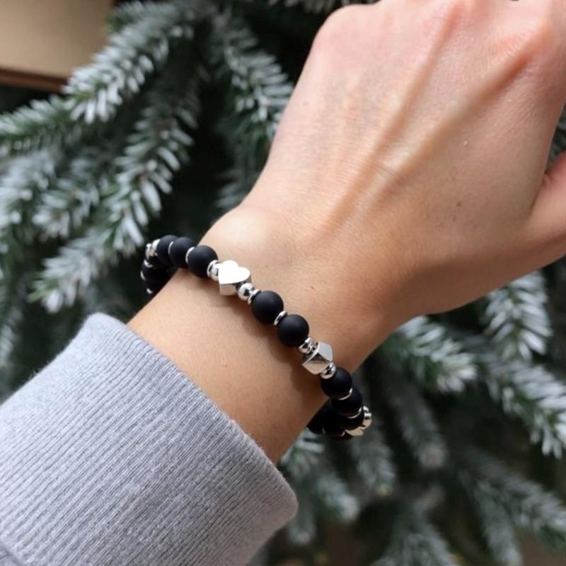 Armband mit Natursteinperlen Handgefertigt Mit Echten Edelsteinen Verstellbares Handgelenk Schmuckzubehör Für Damen Herren