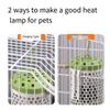 Anti-Bite Pet Parrot Heat Preservation Lamp Anti-Scalding Bird Cage Heater Bird Warmer  Indoor