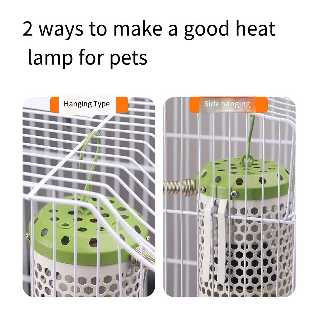 Anti-Bite Pet Parrot Heat Preservation Lamp Anti-Scalding Bird Cage Heater Bird Warmer  Indoor
