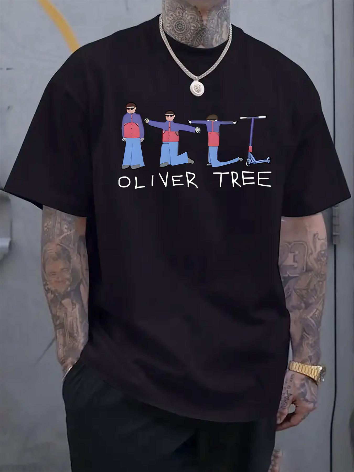 Oliver Tree Graphic Print Tshirt - 95% Polyester 5% Elast... XXL