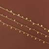18K Gold Plated Stainless Steel Multi Pendant Necklace Dainty Rectangle Waterdrop Tassel Choker Necklace Women Fashionable