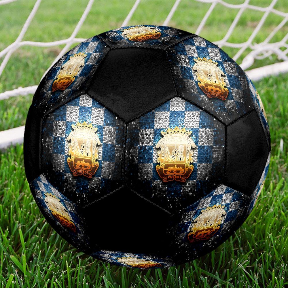 1PC Fuenlabrada taille 5 ballon de football Praha Ballon de Football en Salle Coloré Tous Âges Cousu à la Machine PVC Prêt pour la Compétition Durable Haut Rebond