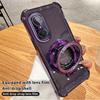 Plating Transparent Shockproof Phone Case For Huawei Nova 12 Pro With Magnetic Stand Holder Nova 9 SE 11 10 9 8 7 Pro Soft Cover