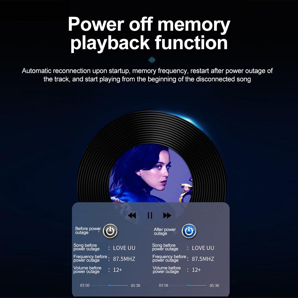 Q21 Fast Charge Bluetooth Car Charger & MP3 Player with 3-Port Cigarette Lighter