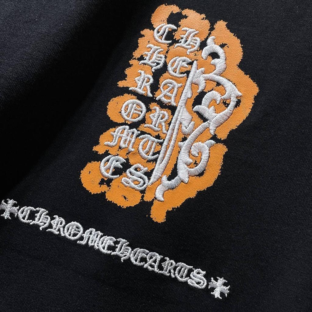 8935 CHROME HEARTS 2026 Summer New High Quality Cotton Round Neck Loose Large Size Men's and Women's T-shirt Couple T-shirt