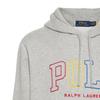 Polo Ralph Lauren SS24 Logo Print Hooded Long Sleeve Sweatshirt Men sweatshirt Gray 710926600-006